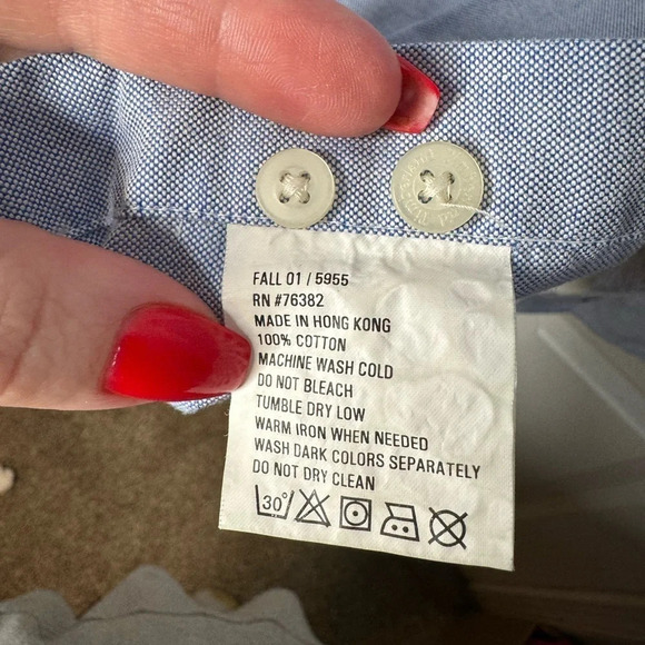 TIMBERLAND Men’s Size XL Light Blue Long Sleeve Button Down Dresz Shirt - Picture 6 of 7